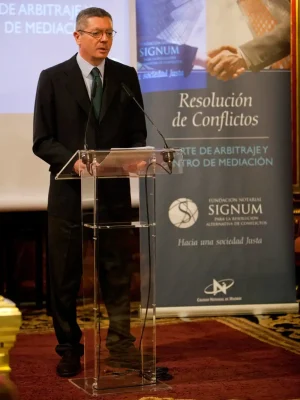 Atril de metacrilato para presentaciones o eventos