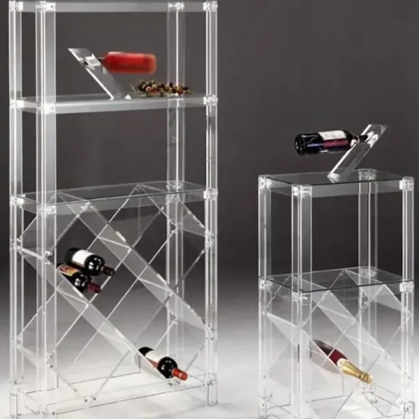 Estanterías de vinos de metacrilato