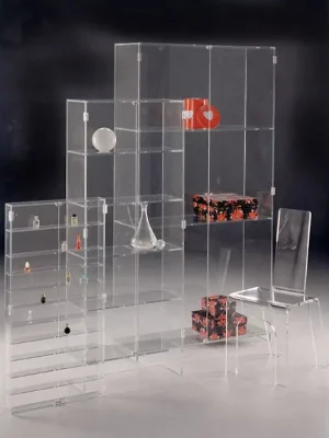 Estanterías originales en metacrilato