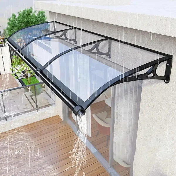 Marquesina bajo la lluvia Marquesina de metacrilato