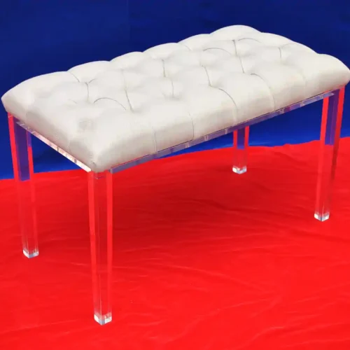 Bancos y cómodas de pie de cama en metacrilato