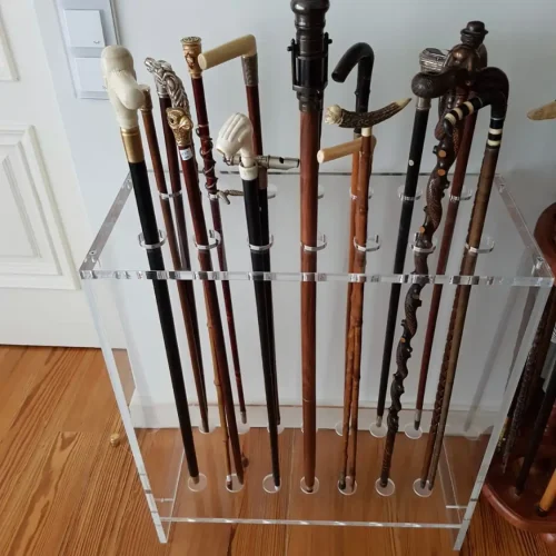 Soporte para bastones - mobiliario en metacrilato