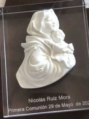 Placas de metacrilato trasparente para primera comunión