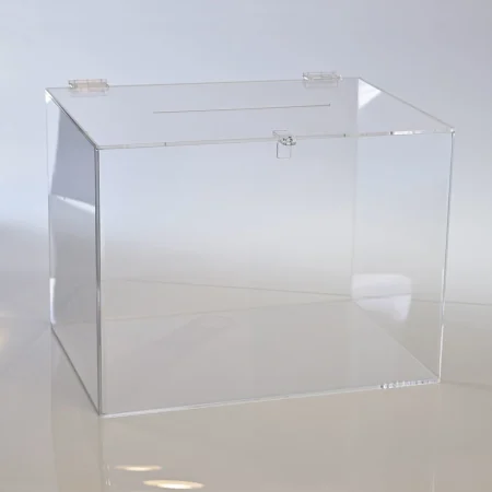 Urnas de metacrilato transparente para votación y sorteos