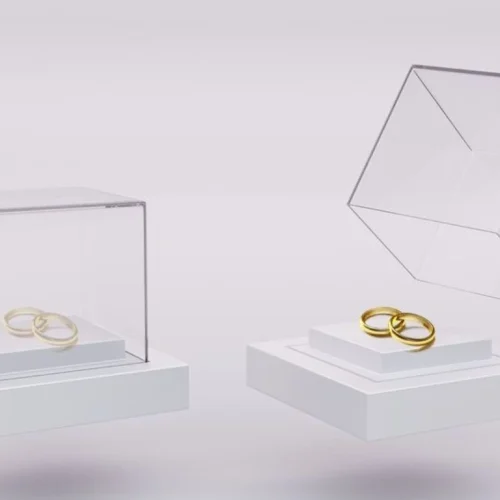 Urnas y tapas a medida de metacrilato para joyerías